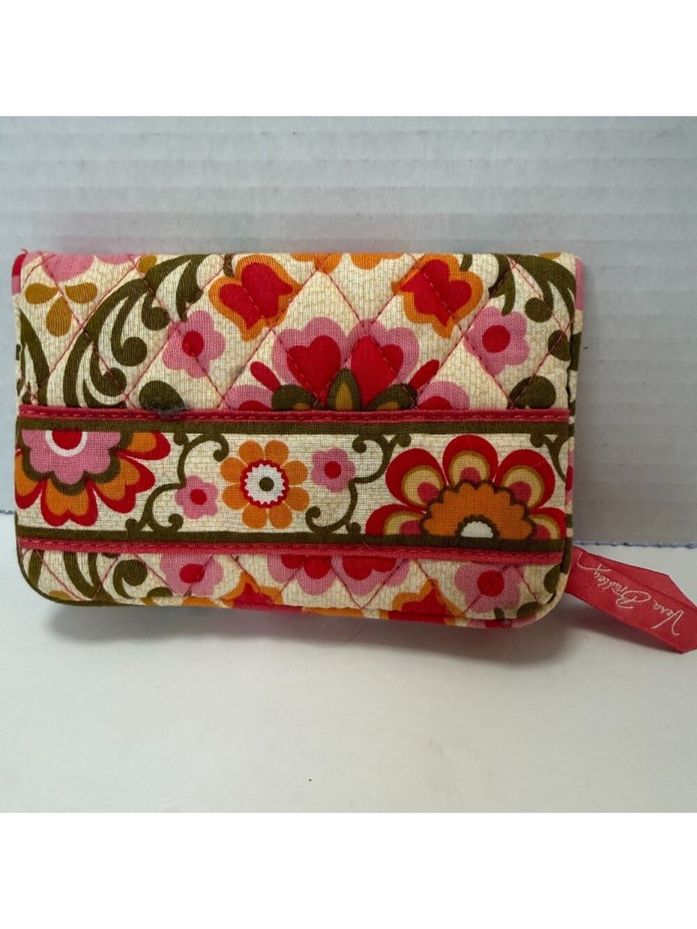 Retired Vera Bradley Folkloric Wallet Spring 2011 Quilted Cotton NWOT